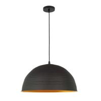 Homestyle Pro mk101-gb industriële hanglamp 42x22 cm zwart/goud/metaal - thumbnail