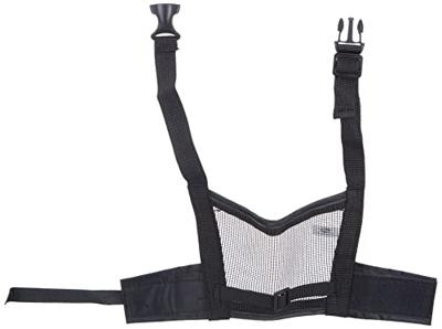 Trixie muilkorf polyester met gaas inzet zwart