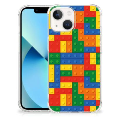 iPhone 13 mini Doorzichtige Silicone Hoesje Blokken iPhone 13 mini Doorzichtige Silicone Hoesje Blokken