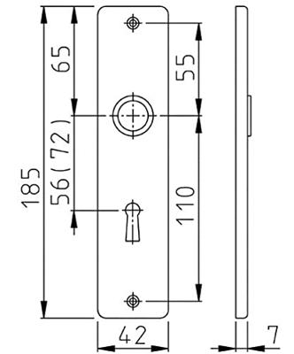Hoppe kortschild 378 F1 v/b-63/8