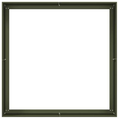 Plantenbak 100x100x40 cm staal olijfgroen Plantenbak 100x100x40 cm staal olijfgroen