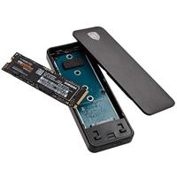 Kolink KO-M2UC31 M.2 SSD-behuizing USB-C 3.1 Gen 2 10 GBit/s M.2 PCIe NVMe 2230, 2242, 2260, 2280 KO-M2UC31 - thumbnail