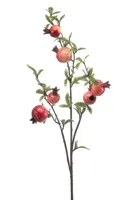 Emerald kunsttak granaatappel 82cm rood - thumbnail