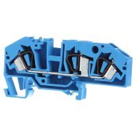 WAGO 282-694 Doorgangsklem 8 mm Spanveer Toewijzing: N Blauw 25 stuk(s)