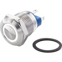 TRU COMPONENTS TC-7494664 TC-GQ12-AF-10E/J/W/12V/S Vandalismebestendige druktoets 48 V/DC 2 A 1x uit/(aan) Moment Wit IP65 1 stuk(s) - thumbnail