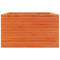 Plantenbak 80x80x45,5 cm massief grenenhout wasbruin - thumbnail
