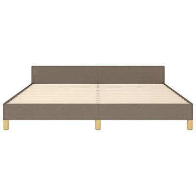 Bedframe zonder matras stof taupe 180x200 cm