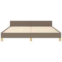 Bedframe zonder matras stof taupe 180x200 cm - thumbnail