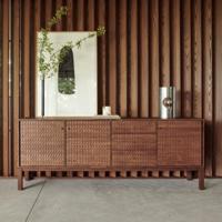 Ethnicraft Dressoir 'Sono' Gevernist Teakhout, 228cm - thumbnail