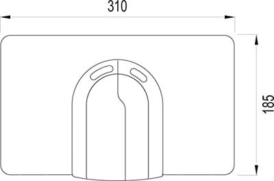Wisa Serie 2100 bedieningspaneel glans wit tbv Wisa 2100 reservoir