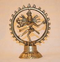 Shiva Nataraja Messing (15 cm) - thumbnail