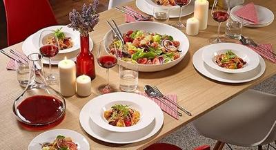 Villeroy & Boch Serviesset For Me - 16-delig / 4 personen - 4 bekers met oor, 4 dinerborden, 4 ontbijtborden en 4 French bowls Villeroy & Boch Serviesset For Me - 16-delig / 4 personen - 4 bekers met oor, 4 dinerborden, 4 ontbijtborden en 4 French bowls