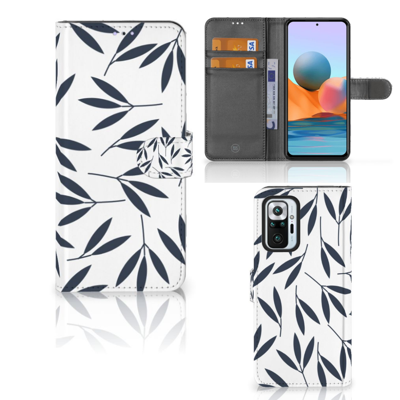 Xiaomi Redmi Note 10 Pro Hoesje Leaves Blue Xiaomi Redmi Note 10 Pro Hoesje Leaves Blue