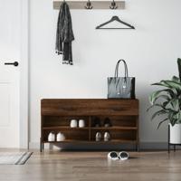 VidaXL Schoenenbank 102x35x55 cm bewerkt hout sonoma eikenkleurig - thumbnail