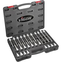 Vigor V1918 Dopsleutel-bitinzetset 1/2 (12.5 mm) 26-delig - thumbnail