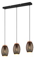 Trio Zwart goude hanglampBidar 3-lichts - R31573080 - thumbnail