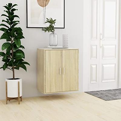 VidaXL Schoenenkast 60x35x70 cm bewerkt hout sonoma eikenkleurig