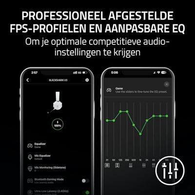 Razer BlackShark V3 Draadloze Gaming Headset Wit