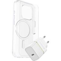 Otterbox Protection + Power KIT EU Set (hoesje + beschermglas + lader) Apple iPhone 16 Pro Transparant, Wit MagSafe compatible - thumbnail