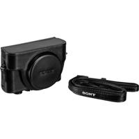 Sony RX100 leather case met mic jack opening (LCJRXKB.SYH) - thumbnail