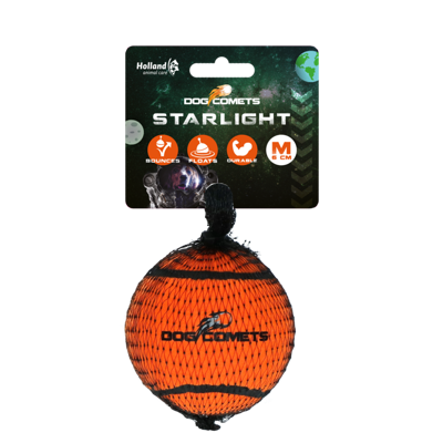 Dog Comets Tennisbal Starlight M Oranje Dog Comets Tennisbal Starlight M Oranje