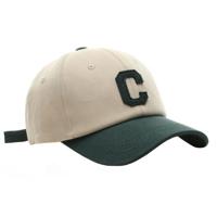 Strapback Pet Letter C - Beige & Groen - thumbnail