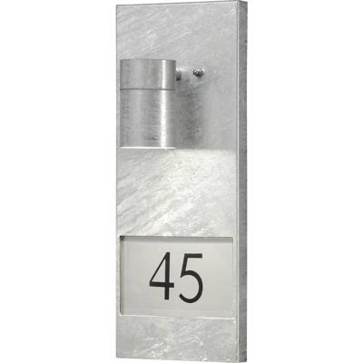 KonstSmide WandspotModena Adress zinkgrijs met huisnummer - 7655-320