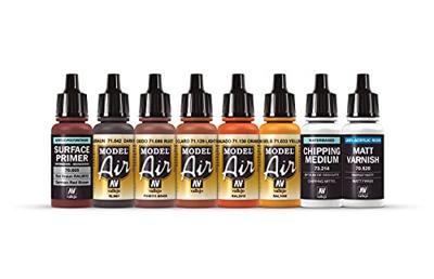 Vallejo 71186 Modelspoor mengkleur Rood-bruin, Donkerbruin, Roest, Lichtbruin, Bruin-oranje, Oker 8 stuk(s) Vallejo 71186 Modelspoor mengkleur Rood-bruin, Donkerbruin, Roest, Lichtbruin, Bruin-oranje, Oker 8 stuk(s)