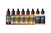 Vallejo 71186 Modelspoor mengkleur Rood-bruin, Donkerbruin, Roest, Lichtbruin, Bruin-oranje, Oker 8 stuk(s) - thumbnail