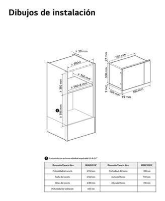 Magnetron met Grill LG MG7Z2593B 25L