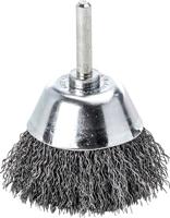 Lessmann Potborstel | d. 50 mm schacht 6 mm draaddikte 0,3 mm | staal | 10500 min-¹ | 1 stuk - 435162 435162 - thumbnail