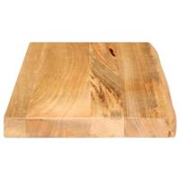 Tafelblad met natuurlijke rand 50x40x3,8 cm massief mangohout - thumbnail