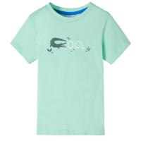 VidaXL Kindershirt met korte mouwen 128 lichtgroen - thumbnail