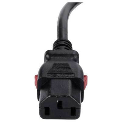 Sygonix SY-6733074 Apparaat (koud) Aansluitkabel Zwart 3 m Afsluitbaar, Spiraalkabel