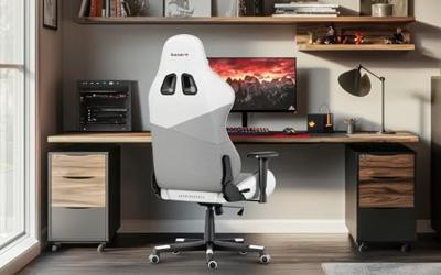 Huzaro Force 6.2 PC-gamestoel Kuipzitje Grijs, Wit