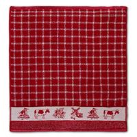 6x DDDDD keukendoek 60x55 cm dutchie red - thumbnail