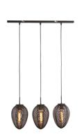 Light & Living Hanglamp 'Yaelle' 3-Lamps, kleur Mat Zwart - thumbnail