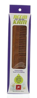 Holisan Neem houten kam recht combi 1 Stuks Holisan Neem houten kam recht combi 1 Stuks