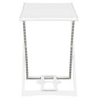 Droogrek inklapbaar kunststof wit - thumbnail