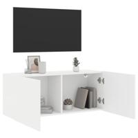 Tv-meubel wandgemonteerd 100x30x41 cm wit - thumbnail