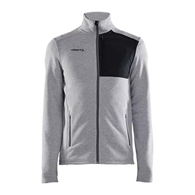 Craft 1912218 ADV Explore Heavy Fleece Jacket M - Grey Melange-Black - S Craft 1912218 ADV Explore Heavy Fleece Jacket M - Grey Melange-Black - S