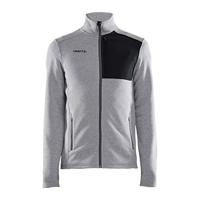Craft 1912218 ADV Explore Heavy Fleece Jacket M - Grey Melange-Black - S - thumbnail