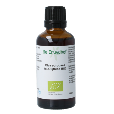 Cruydhof Olea europaea folia / olijfblad tinctuur bio 50 Milliliter Cruydhof Olea europaea folia / olijfblad tinctuur bio 50 Milliliter
