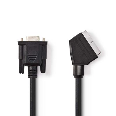 Scart naar VGA kabel 2m