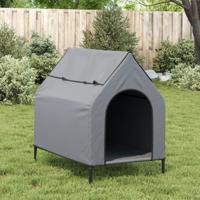 Hondenhok oxford stof en staal antracietkleurig - thumbnail