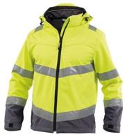 DASSY hoge zichtbaarheidsjas malaga geel/grijs l - thumbnail
