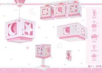 Dalber Kinderkamer hanglampMoonlight roze - 63232S - thumbnail