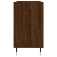 Badkamerkast 80x33x60 cm bewerkt hout bruineikenkleurig - thumbnail