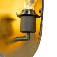 QAZQA Art Deco wandlamp zwart met goud - Emilienne - thumbnail