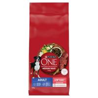 PURINA One Adult Medium/Maxi Rich in beef with rice - droog hondenvoer - 12kg - thumbnail